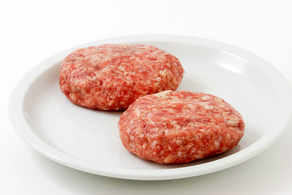 生のハンバーグ 2個 画像1 料理素材 無料写真素材 フリー