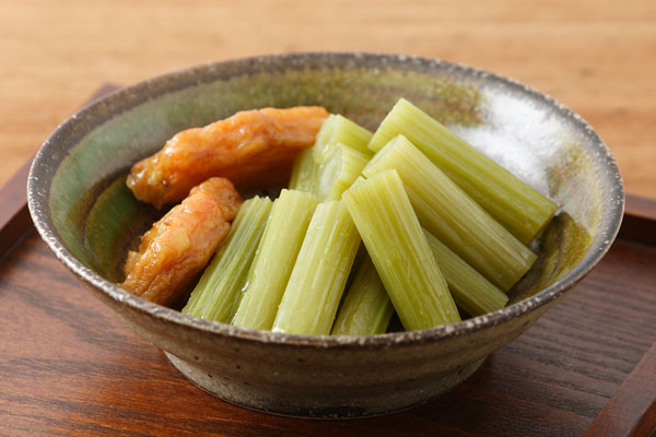蕗（フキ）の煮物 山菜 画像2 無料写真素材 フリー写真素材