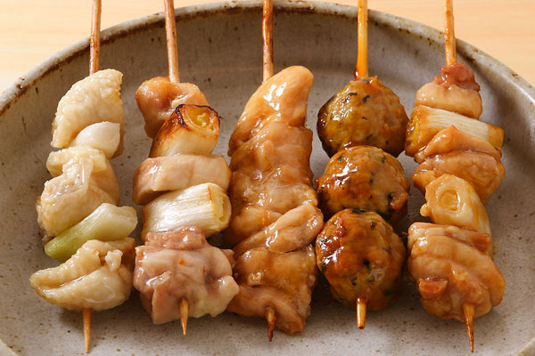 焼き鳥 画像3 塩 たれ 集合 無料写真素材