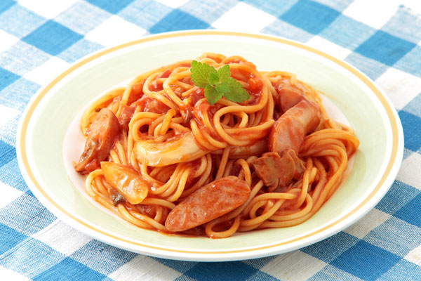 スパゲッティナポリタン 料理 画像1 無料写真素材フリー写真素材「花ざかりの森」