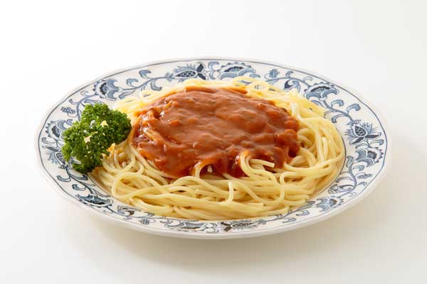 スパゲッティミートソース 画像3 背景白 無料写真素材 「花ざかりの森」