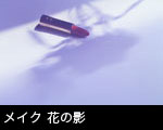 口紅 花の影
