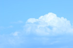無料写真素材 フリー 青空と入道雲 夏雲 